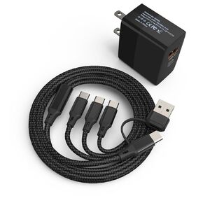 30W USB C Fast Charger for DJI Mini 4 Pro/4K, Mini 3 Pro/3, Mini 2 SE, Air 2S, Avata 2,Mavic 3, Mavic Drones, Dual Port USB & Type C Wall Charger with C to C Charging Cord for DJI FPV Accessories,4Ft