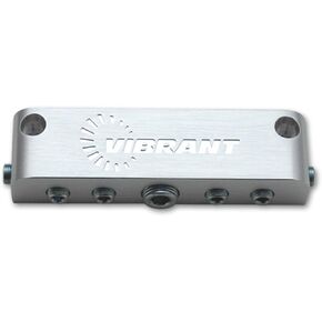 Vibrant Performance 2690 Silver Anodized Aluminum Vacuum Manifold
