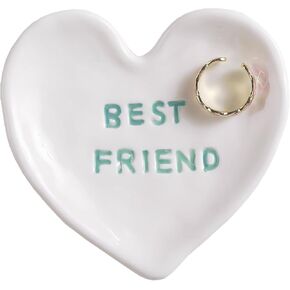 Music Theme Ring Dish - Music Fans Ceramic Jewelry Tray Birthday Gift for Women Girls, Singer Sweet Trinket Rings Earrings Necklaces Decorative Dish for Girls Female Woman Mom Sister Friends