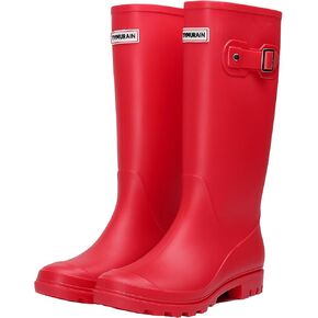 Rain Boots for Women Waterproof Garden Shoes Non-Slip Knee-high Mud boots Ladies Tall Rubber Boots Lightweight Outdoor Work Booties