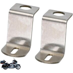 2Pcs 90801-95 saddle bag mounting bracket Compatible with Electra Glide/Road Glide/Road King/Tour Glide(1995-2005) Silver