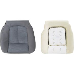 NLQR Driver Side Bottom Cloth Seat Cover & Replacement Seat Cushion Foam Pad Compatible with Ford F150 2011 2012 2013 2014
