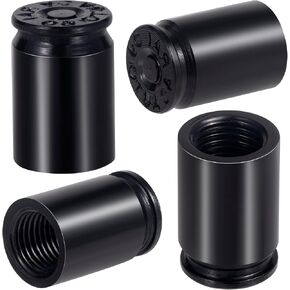 4PCS Bullet Shaped Tire Valve Stem Caps, Aluminum Alloy Air Stem Cap, Universal Dustproof Valve Stem Covers for Cars, SUV, Trucks, Bikes, Motorcycles, Bicycles