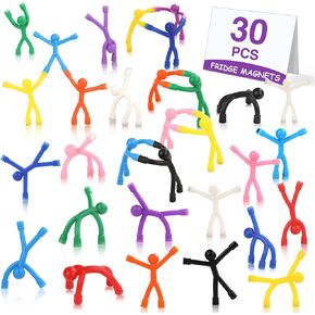 10Pcs Man Magnetic Toy Colorful Humanoid Magnetic Toys Magnetic Travel Toys for Refrigerator Office Whiteboard