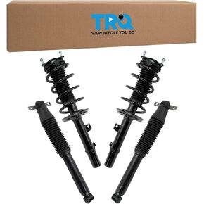 TRQ Front and Rear Complete Strut Assembly & Shock Absorber Kit Complete Strut & Coil Spring Assembly Compatible with 2018-2022 Honda Odyssey