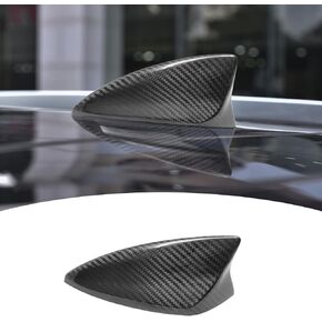 Bilisin Compatible with Car Shark Fin Cover Decoration Carbon Fiber Antenna Radio Signal Base Trim Accessories for Cadillac XT4 XT5 and Chevrolet Camaro Malibu(Black)