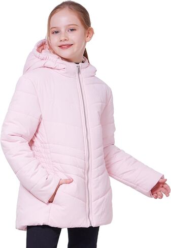 WULFUL Girl’s Winter Waterproof Coat Warm Hooded Parka Jacket Long in Saudi Arabia