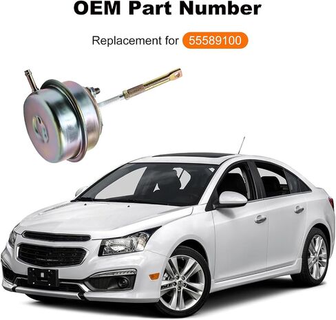 Turbocharger Wastegate Actuator Kit with Retainers and Nuts Compatible with 2011-2015 Chevrolet Cruze 2016 Cruze Limited 2012-2020 Sonic 2013-2021 Trax Encore Replacement for 55589100 in Saudi Arabia