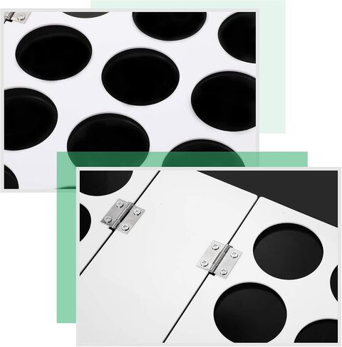 15-Holes Vinyl Storage Rack Acrylic Storage Organizer Multiple Large Holes Display Stand for Vinyl Rolls and More (12 Inch x 7.8 Inch, Aperture 2 Inch) (White) in Saudi Arabia