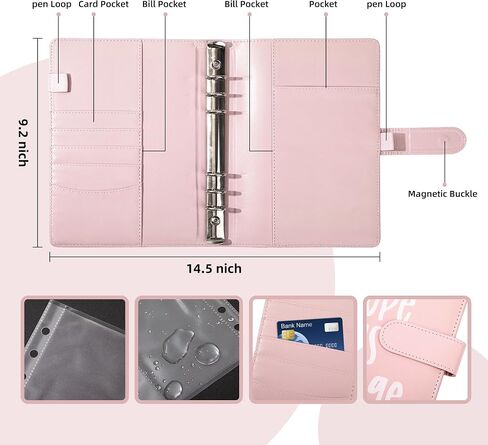 100 Envelopes Money Saving Challenge, Budget Binder with Cash Envelopes Easy and Fun Way to Save $5050, Savings Challenges Book with Envelopes for Office,Home,School (Pink) in Saudi Arabia