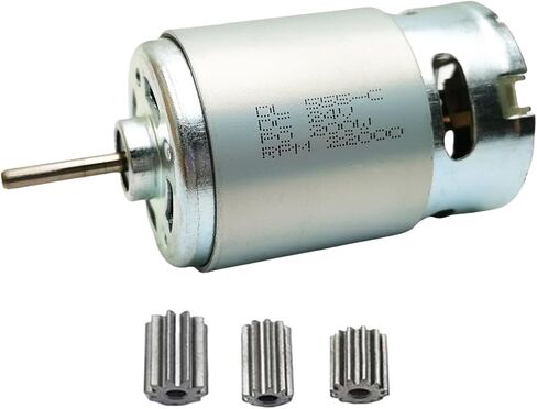 24V 555 12000RPM Electric Motor High Speed DC Drive Engine Upgrade for Ride On Car Replacement Parts SUV Truck Gearbox Motor Connect Accessories (1Pcs 24V 555 12000RPM) in Kuwait