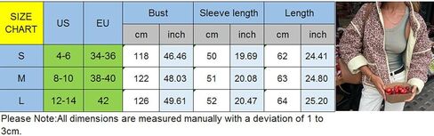 Muineobuka سترة نسائية Y2k مبطنة بأكمام طويلة مفتوحة من الأمام ومزودة بنقشة الزهور وسترة خفيفة الوزن مبطنة ومبطنة وسترات صوفية مقصوصة in Kuwait
