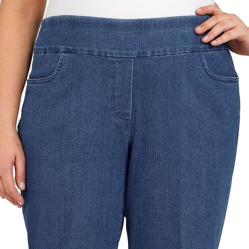 Alfred Dunner Womens Plus-Size Super Stretch Mid-Rise Short Length Pant in Saudi Arabia