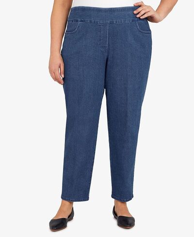 Alfred Dunner Womens Plus-Size Super Stretch Mid-Rise Short Length Pant in Saudi Arabia