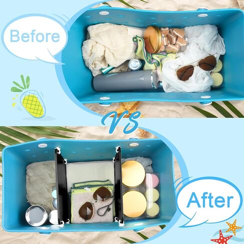 2Pcs Bag Dividers Tray,Bag Separator for Beach Bag,Compatible With Bogg Bag XL Accessories in Saudi Arabia