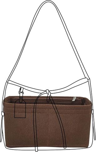 Lckaey tote Organizer Insert for Handbags&Tote Felt Bag for carryall golf cart parts bag Y076Coffee-L in Saudi Arabia
