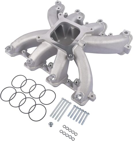 مشعب السحب متوسط ​​الارتفاع لطائرة واحدة متوافق مع منفذ مستطيل GM LS3 L92، 6.2L/376 كاديلاك إسكاليد جي إم سي سييرا يوكون هامر H2 V8 LS3 L92 4150 تجويف مربع 300-136 in Kuwait