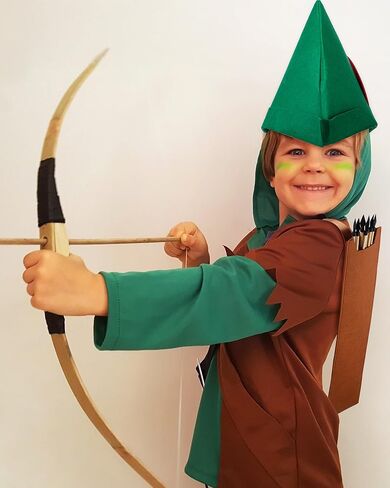 Panitay 2 قطعة من إكسسوارات زي الهالوين، قبعة لباد خضراء، قبعة مصنوعة يدويًا على الكتف الخلفي مع حزام للحفلات التنكرية، مقاس واحد يناسب الجميع للرجال والنساء البالغين in Kuwait