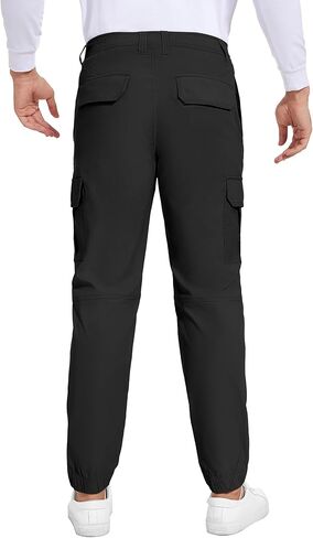Future Flow Men's Lightweight Hiking Pants, Slim Fit Stretch Joggers, Waterproof Outdoor Pants with Pockets in Saudi Arabia