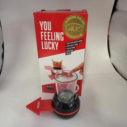 BlessingsHub Spin The Shot Party Game for Adults – Fun Spinner Game with 2 Oz Glass, Ideal for Parties, BBQs, and Gag Gifts in Saudi Arabia