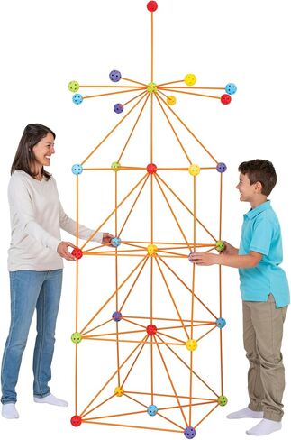 Everest Toys: Crazy Forts! Master Builder - 120 Piece Rod & Ball Fort Building Playset, Indoor & Outdoor, Create Your Own Structures, Kids Toy, Ages in Saudi Arabia