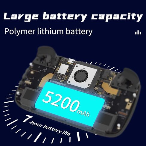 RG Cube Retro Game Console No Games Handheld Game Console Multi-Touch Screen Android 13 System Video Game Console 5200mAh Battery,High-Speed Fan,16 Million Color RGB Lighting(Gray) in Kuwait