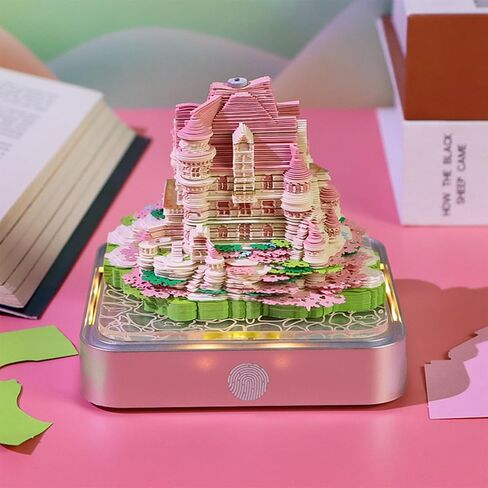 Atlodas Timepiece Calendar, 2025 Desk Calendar with LED Lights, 3D Memo Pad 3D Art Calendar Gift (2025, Penguin) in Saudi Arabia