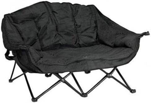 Kuma Outdoor Gear Bear Buddy/Double Chair with Carry Bag, Ultimate Portable Luxury Outdoor Double Camping Chair for Glamping, Sports & Outdoor Adventures (Sierra/Black) in Kuwait