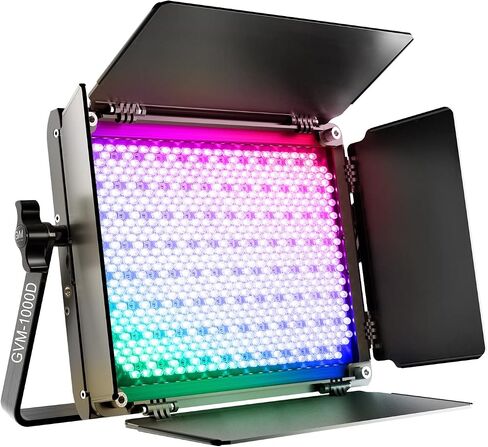 GVM RGB LED Video Light, 800D Studio Light with APP Control Lighting Kit Photography Light 1 Pack with 8 Kinds Scene Lights, 3200-5600K CRI 97 LED Panel Light for YouTube Studio, Video, Portrait in Saudi Arabia