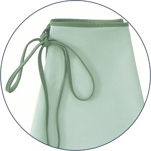 Ballet Wrap Skirt Women Elastic Waistband Sheer Textured Dance Skirt in Saudi Arabia