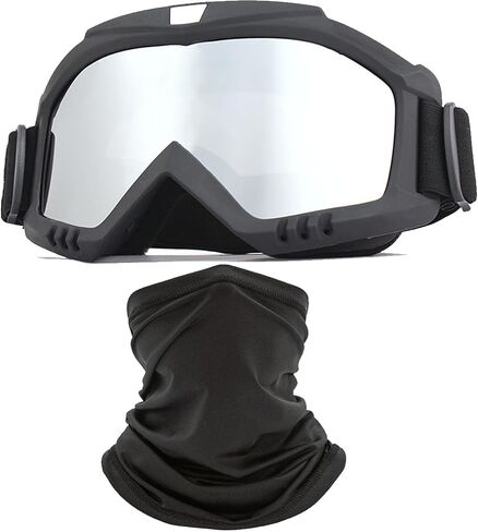 Dirt Bike Goggles with Face Mask, Motorcycle ATV Motocross Ski Goggles Racing Helmet Goggles in Saudi Arabia