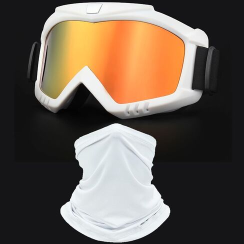 Dirt Bike Goggles with Face Mask, Motorcycle ATV Motocross Ski Goggles Racing Helmet Goggles in Saudi Arabia