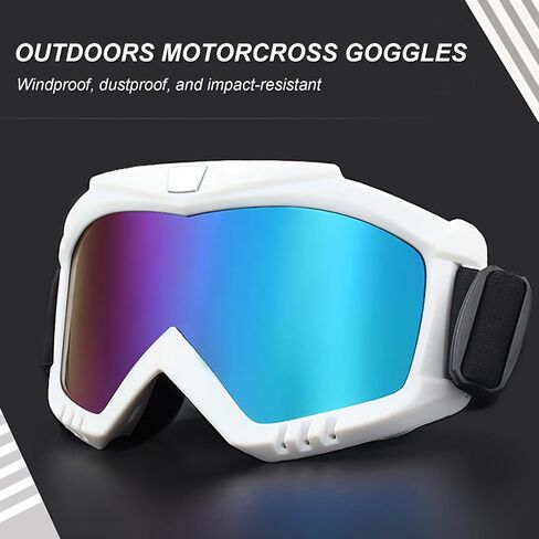 Dirt Bike Goggles with Face Mask, Motorcycle ATV Motocross Ski Goggles Racing Helmet Goggles in Saudi Arabia