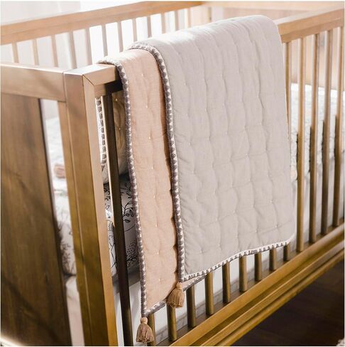 Crane Baby Birch Waffle Knit Blanket, Soft Cotton Nursery and Stroller Blanket, 100% Cotton, 36" x 36" in Kuwait