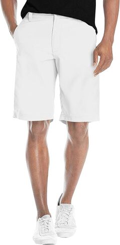 Agile Mens Casual Summer Flat Front Essential Stretch Shorts/Cargo Shorts with Pockets in Saudi Arabia