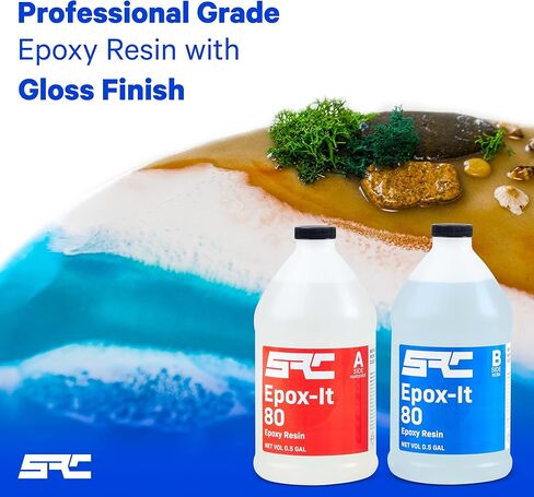 Black Epoxy Resin (32 Ounce), High-Gloss Pure Black Resin Epoxy | No Black Epoxy Dye, Black Resin Pigment, or Black Mica Powder Needed |for DIY Bubble-Free Epoxy Tabletops, Resin Art, Jewelry Making in Kuwait