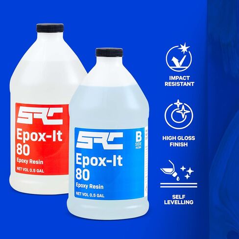 Black Epoxy Resin (32 Ounce), High-Gloss Pure Black Resin Epoxy | No Black Epoxy Dye, Black Resin Pigment, or Black Mica Powder Needed |for DIY Bubble-Free Epoxy Tabletops, Resin Art, Jewelry Making in Kuwait