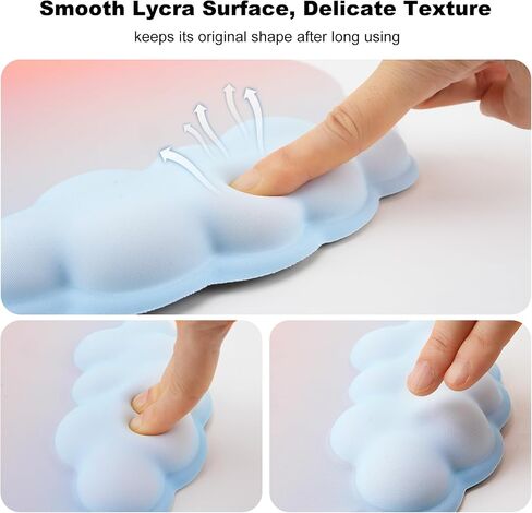 Ergonomic Mousepad with Wrist Rest, Cute Desk Mat for Desktop, Office Desk Mat (Pink), Medium, Clnd-01 in Saudi Arabia