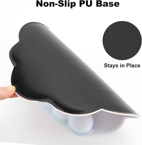Ergonomic Mousepad with Wrist Rest, Cute Desk Mat for Desktop, Office Desk Mat (Pink), Medium, Clnd-01 in Saudi Arabia