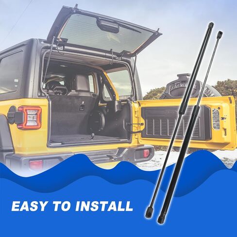 Rear Window Glass Lift Supports Shock Struts for 1997-2006 Wrangler Replaces 55076310AB SG214012 4249,2-PC Set in Saudi Arabia