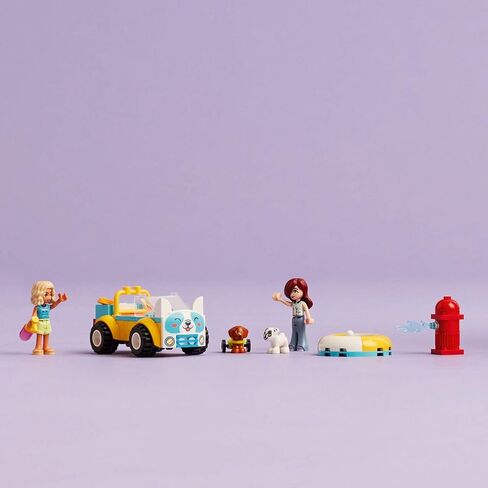 LEGO Friends Dog Grooming Car Toy, Building Toy for Kids Who Love Animals and Nature, Comes with 2 Mini Doll Characters and 2 Dog Toy Figures, Vet Toy Gift Idea for Girls and Boys Ages 4 and Up, 42635 in Saudi Arabia