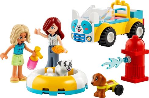 LEGO Friends Dog Grooming Car Toy, Building Toy for Kids Who Love Animals and Nature, Comes with 2 Mini Doll Characters and 2 Dog Toy Figures, Vet Toy Gift Idea for Girls and Boys Ages 4 and Up, 42635 in Saudi Arabia