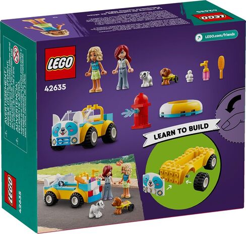 LEGO Friends Dog Grooming Car Toy, Building Toy for Kids Who Love Animals and Nature, Comes with 2 Mini Doll Characters and 2 Dog Toy Figures, Vet Toy Gift Idea for Girls and Boys Ages 4 and Up, 42635 in Saudi Arabia