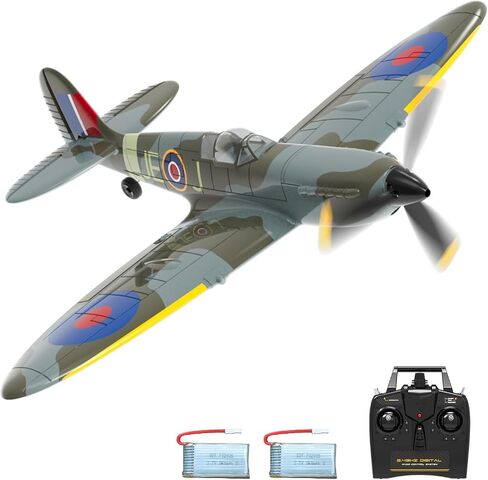 RC Plane, 4-CH Remote Control Airplanes Ready to Fly P47 Radio Controlled Aircraft for Beginners with Xpilot Stabilization System, One Key Aerobatic Airplane (76116 RTF) in Saudi Arabia