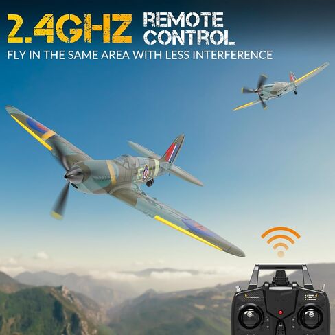 RC Plane, 4-CH Remote Control Airplanes Ready to Fly P47 Radio Controlled Aircraft for Beginners with Xpilot Stabilization System, One Key Aerobatic Airplane (76116 RTF) in Saudi Arabia