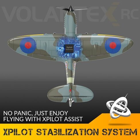 RC Plane, 4-CH Remote Control Airplanes Ready to Fly P47 Radio Controlled Aircraft for Beginners with Xpilot Stabilization System, One Key Aerobatic Airplane (76116 RTF) in Saudi Arabia