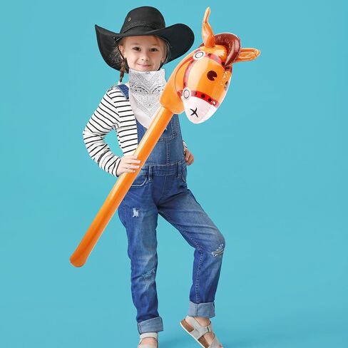 12 عبوة من عصا الحصان والبيزلي القابلة للنفخ، عصا رأس الحصان القابلة للنفخ لحفلات رعاة البقر in Kuwait