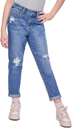 YMI Girls Taylor Dream Relaxed Fit Cuffed Jeans in Saudi Arabia
