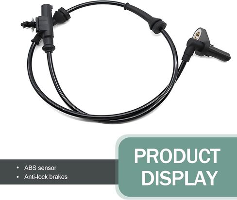 1-Pack Car Wheel Speed ​​Sensor, Direct Mount Anti-Lock Brake Controller, Rear Left Standard ABS System Sensing Device, Compatible with Heyue (Black) in Saudi Arabia