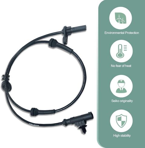 1-Pack Car Wheel Speed ​​Sensor, Direct Mount Anti-Lock Brake Controller, Rear Left Standard ABS System Sensing Device, Compatible with Heyue (Black) in Saudi Arabia
